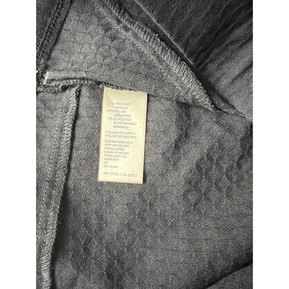 Rafaella Black Pull On Pants Comfort Capri Size 14P NWT - Picture 9 of 12